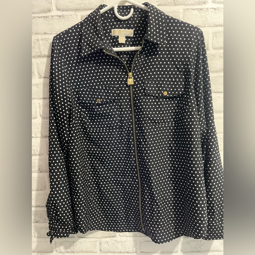 Micheal Kors Large Zipper Blouse